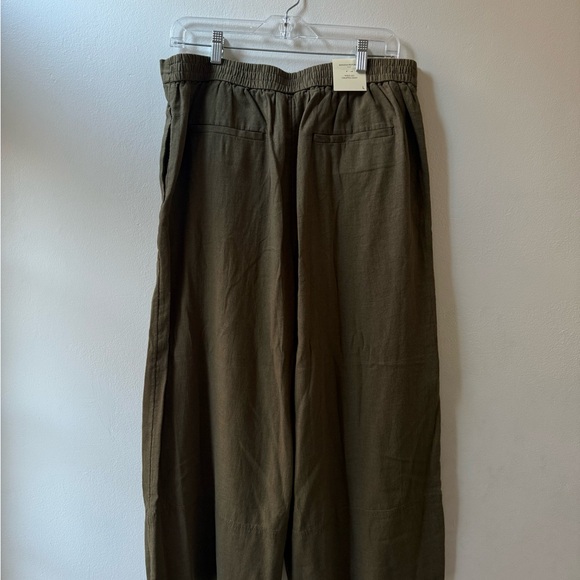 Banana Republic Olive Wide-Leg Pants NWT - Picture 5 of 5